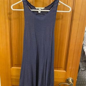 Billabong navy and white striped skater dress